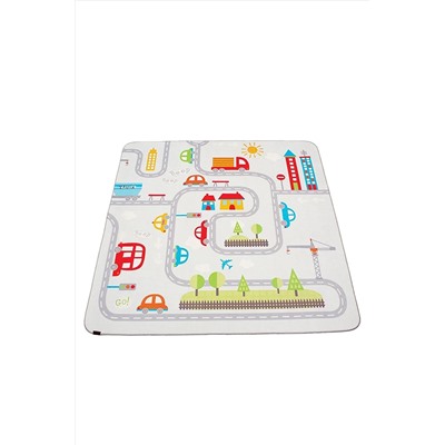HAMUR Road 150x150 cm Oyun Matı Bebek Ve Çocuk Halısı Yollar Arabalar E20BC0850225HM