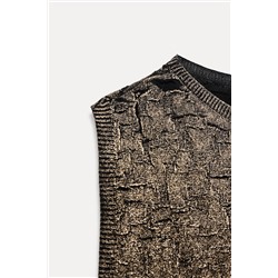 FOIL KNIT TOP