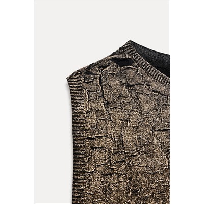 FOIL KNIT TOP