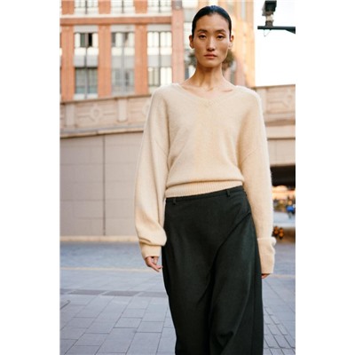 ZW COLLECTION ASYMMETRIC CAPE SKIRT