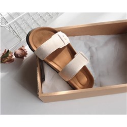 Босоножки женские Birkenstock*s из натуральной коровьей замши 2025 года