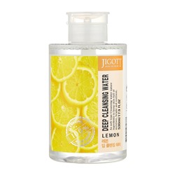 JIGOTT LEMON DEEP CLEANSING WATER Очищающая вода с экстрактом лимона 530мл