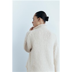 SWEATER WITH ROLLED-UP DETAIL