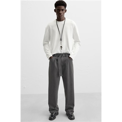 PANTALÓN CINTURÓN PLIEGUES