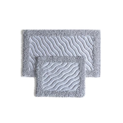 Marlie 2'li Banyo Paspası - Gri - (60x100)+(50x60) cm
