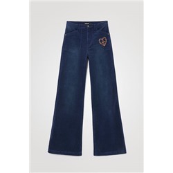 Pantalón wide leg slim