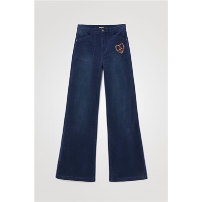 Pantalón wide leg slim