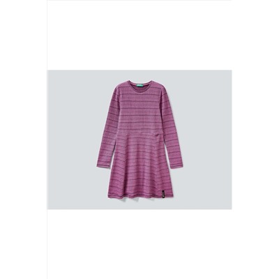 United Colors of Benetton Lurexli Dokuma Elbise 222A3HDTC201A-902