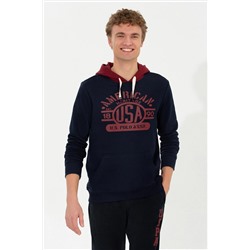 Erkek Lacivert Kapüşonlu Sweatshirt