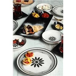 Keramika Black Rose Kahvaltı Takımı 21 Parça 4 Kişilik TV040221F26MA95DM00MAK2100