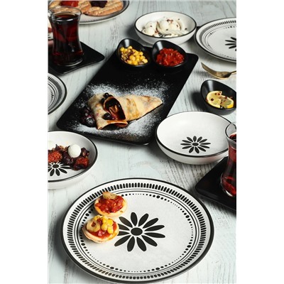 Keramika Black Rose Kahvaltı Takımı 21 Parça 4 Kişilik TV040221F26MA95DM00MAK2100