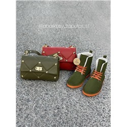 AB.Z. 27001/2 Trebol С ДВОЙНЫМИ ШНУРКАМИ+Ab.Zapatos PELLE Valentina (820) ЦВЕТ СУМКИ НА ВЫБОР АКЦИЯ