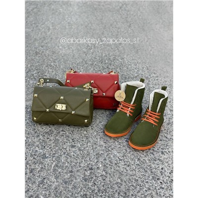 AB.Z. 27001/2 Trebol С ДВОЙНЫМИ ШНУРКАМИ+Ab.Zapatos PELLE Valentina (820) ЦВЕТ СУМКИ НА ВЫБОР АКЦИЯ