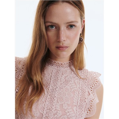Bluse mit Spitze