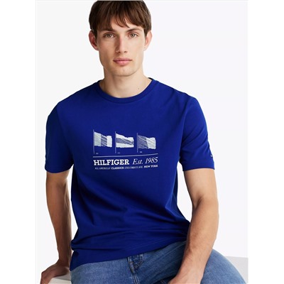 Embroidered Hilfiger Flags T-Shirt