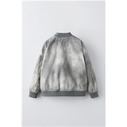 TIE-DYE NYLON BOMBER JACKET