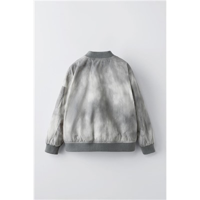 TIE-DYE NYLON BOMBER JACKET