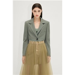 Chaqueta de lana Caqui