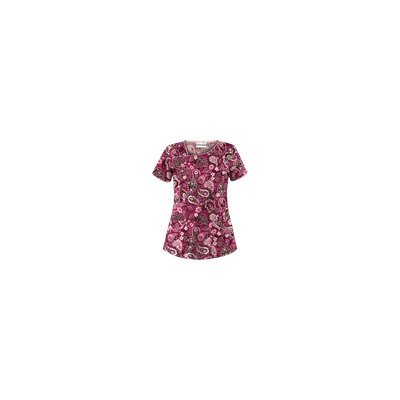 UA Paisley Parade Berry Kiss Print Scrub Top