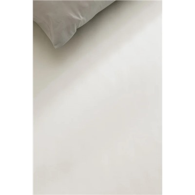 Manon King Size %100 Pamuk Ranforce Lastiksiz Çarşaf - Ekru