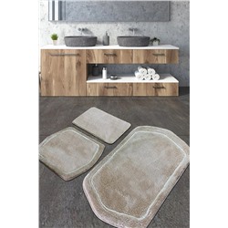 Chilai Home Genom Taş Üçlü Set Banyo Halısı 8683264239816