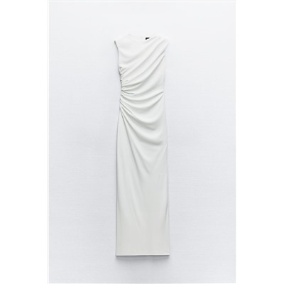 DRAPED MIDI DRESS