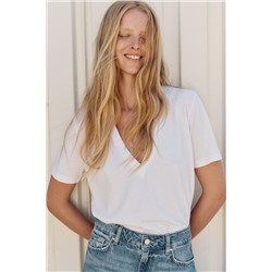 ENZYME-WASHED COTTON T-SHIRT