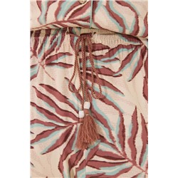 Pijama largo camisero print hojas