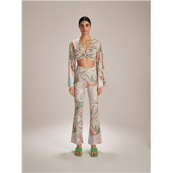 Hose aus Rippstrickjersey