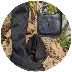 Ab.Zapatos Botas-medias 22 Negro+Ab.Zapatos PELLE Helena CB (530) Negro АКЦИЯ