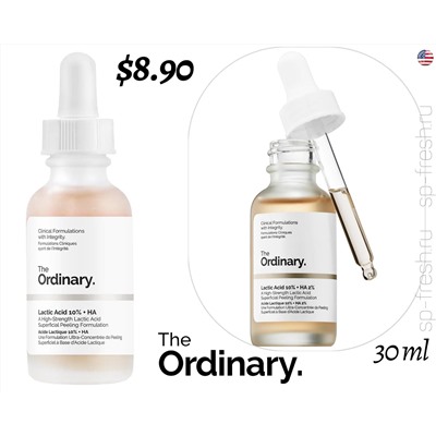 The Ordinary Lactic Acid 10% + HA 2% Exfoliating Serum