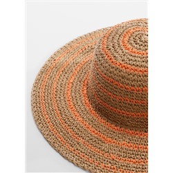 Sombrero fibra natural bicolor