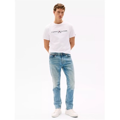 Faded Wash Stretch Straight Jean