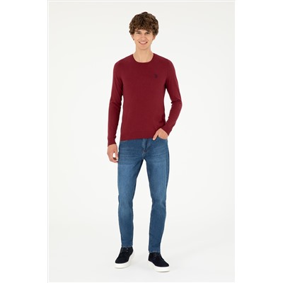Erkek Bordo Basic Kazak