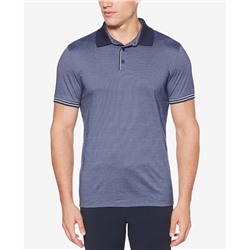 Perry Ellis Men's Big & Tall Regular-Fit Stripe-Trim Polo