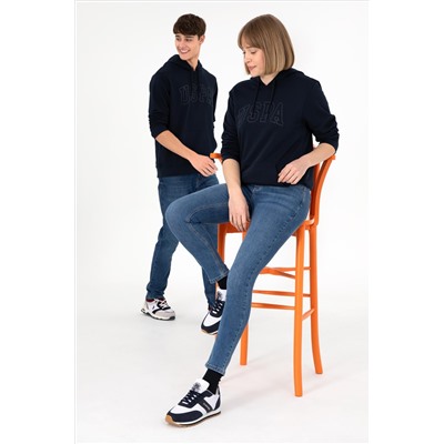 Erkek Lacivert Basic Sweatshirt