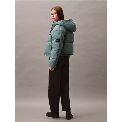 Short Hooded Puffer Jacket