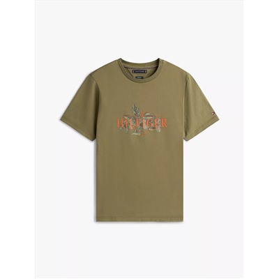 Tropical Floral Logo T-Shirt