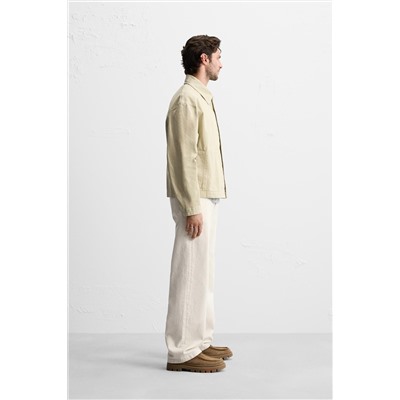 CAZADORA CROPPED FIT TWILL