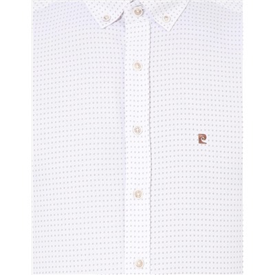 Bej Slim Fit Uzun Kollu Gömlek