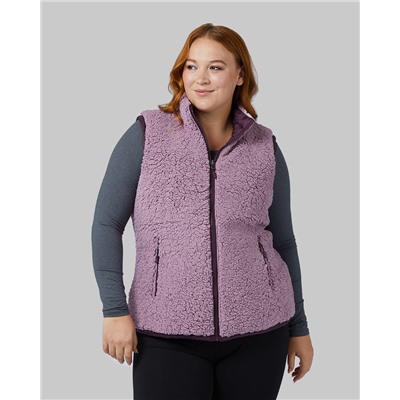 WOMEN'S REVERSIBLE SHERPA-LINED VEST