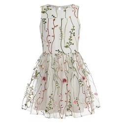 CALVIN KLEIN Big Girls Mesh Garden Sleeveless Dress