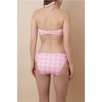 Sujetador de biquini Pretty Blanco y rosa