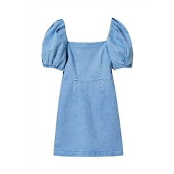 Vestido recto vaquero Azul
