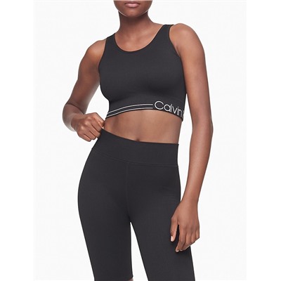 Performance Medium Impact Ribbed Longline Sports Bra