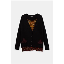 Chaqueta punto boho