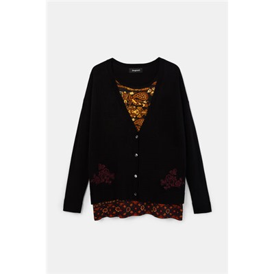 Chaqueta punto boho