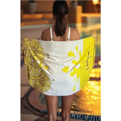 DOFİ, Yetişkin Unisex 70x140cm Yaz Desenli Plaj Havlusu - Banyo Havlusu - Deniz Havlusu
