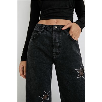 Vaqueros slim estrellas glitter