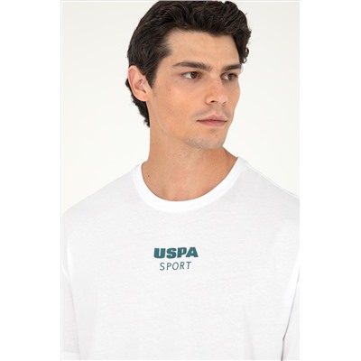 Erkek Comfort Fit Bisiklet Yaka Beyaz Tişört